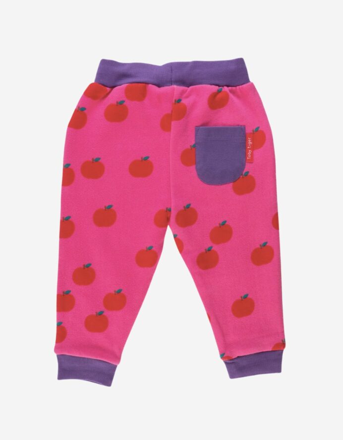 Pantalon jogging en coton biologique motifs « pommes »