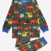 Pyjama deux pièces en coton biologique « véhicules »
