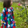 Robe patineuse manches longues en coton biologique motifs « coeurs » – Image 4
