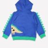 Veste survêtement zippée à capuche en coton biologique motifs « dinosaures » – Image 2