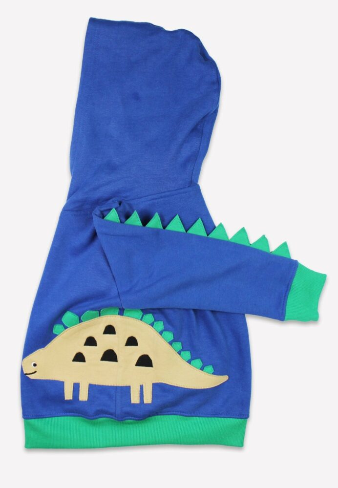 Veste survêtement zippée à capuche en coton biologique motifs « dinosaures » – Image 4