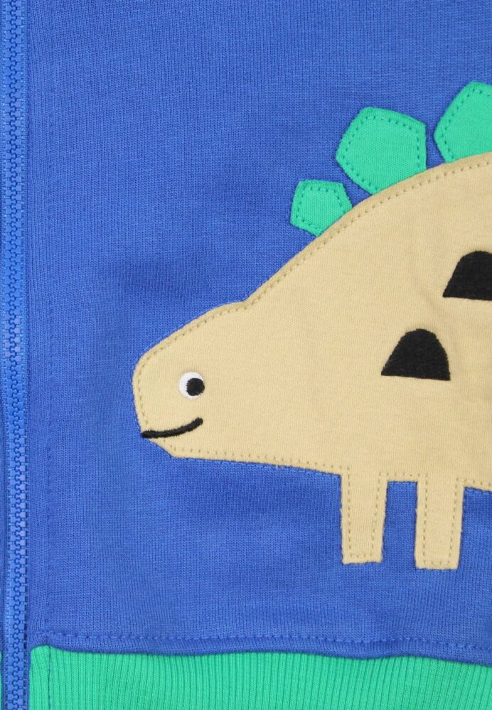 Veste survêtement zippée à capuche en coton biologique motifs « dinosaures » – Image 5