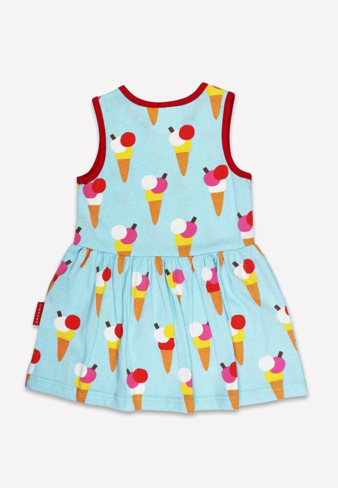 Robe sans manches en coton bio motifs « glaces » – Image 2