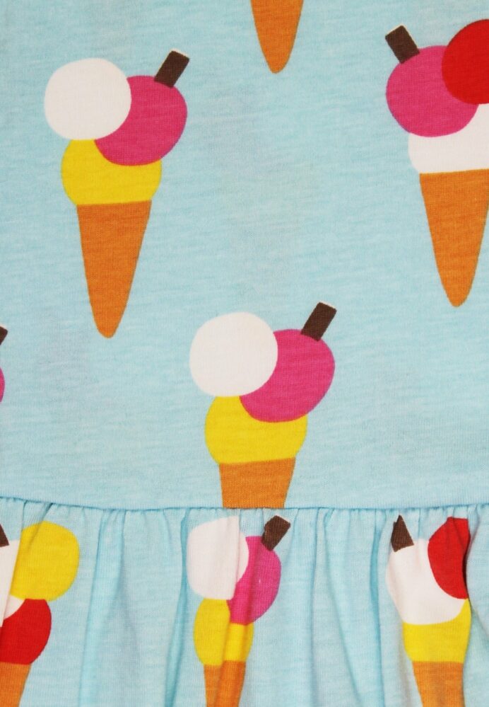 Robe sans manches en coton bio motifs « glaces » – Image 5