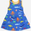 Robe sans manches en coton bio motifs « poulpes »