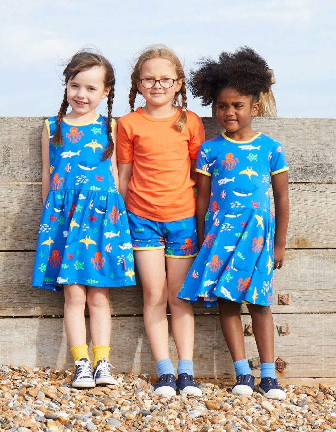 Robe sans manches en coton bio motifs « poulpes » – Image 2