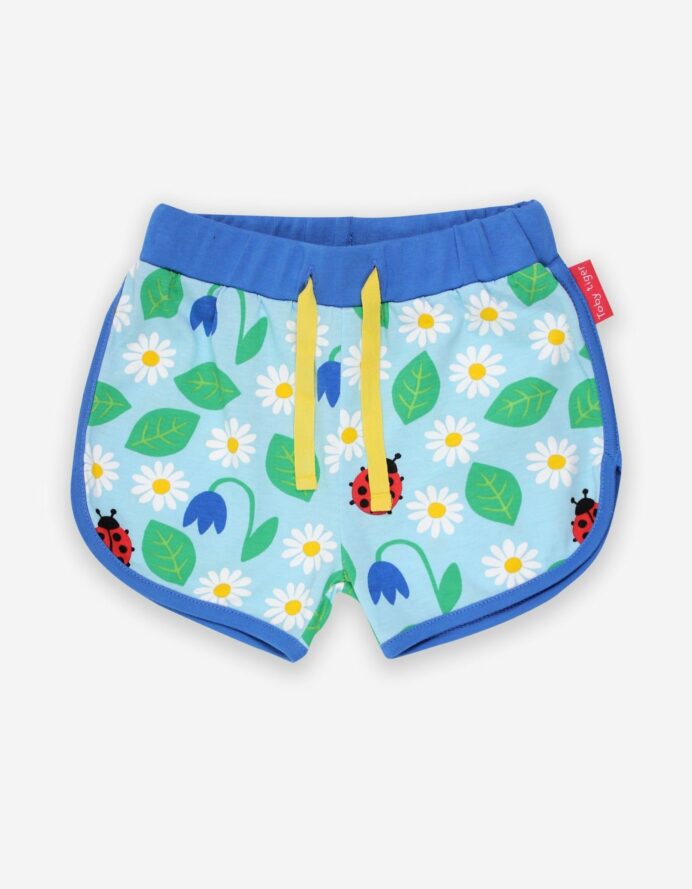 Short court en coton bio motifs « coccinelles »