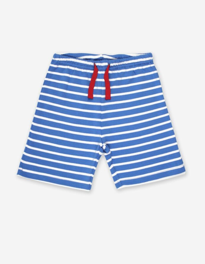Short long en coton bio motif « marin »