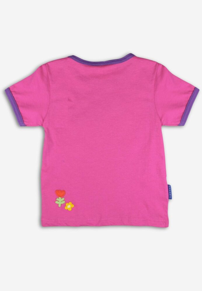 T-shirt manches courtes en coton bio motifs « chevaux » – Image 2