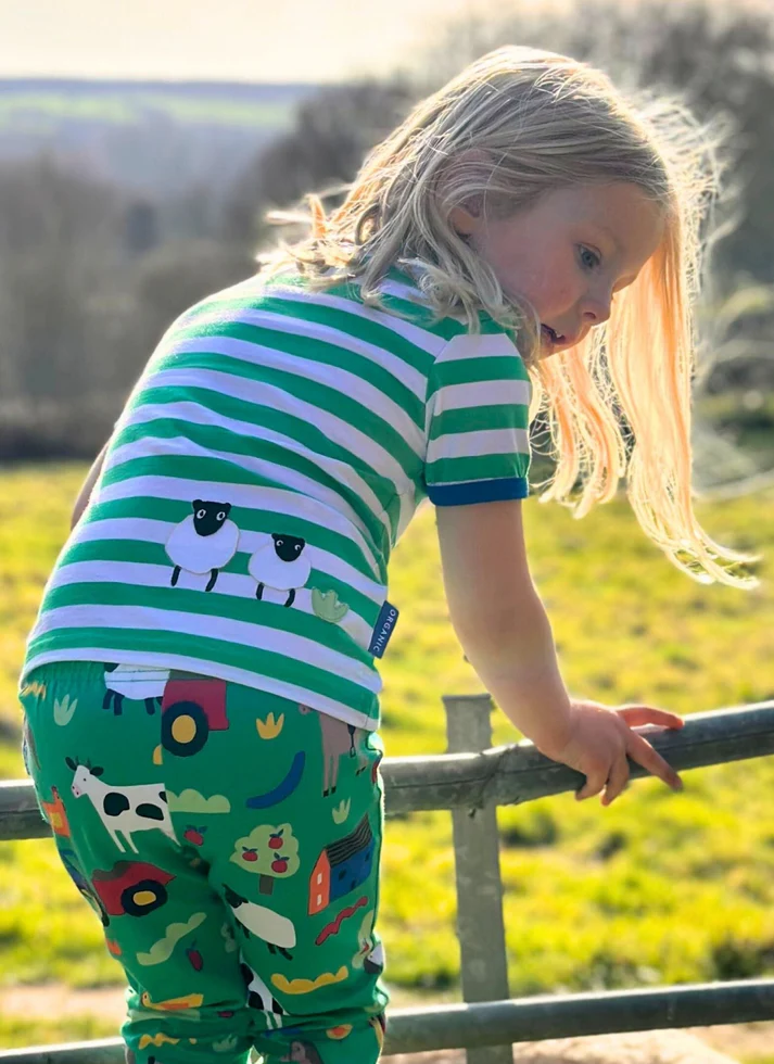 T-shirt manches courtes en coton bio motifs « mouton » – Image 4