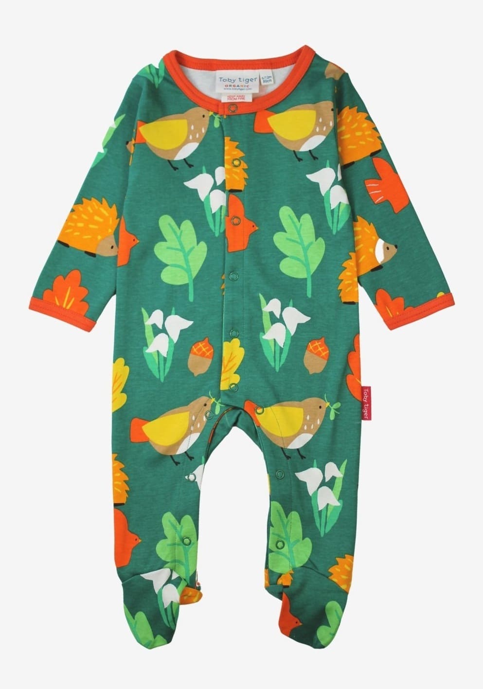 Kit naissance en coton biologique mixte motifs « hérissons » – Image 2
