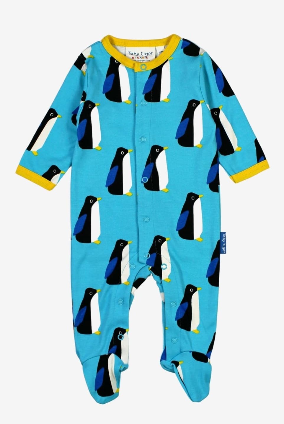 Kit naissance en coton biologique mixte motifs « pingouins » – Image 2