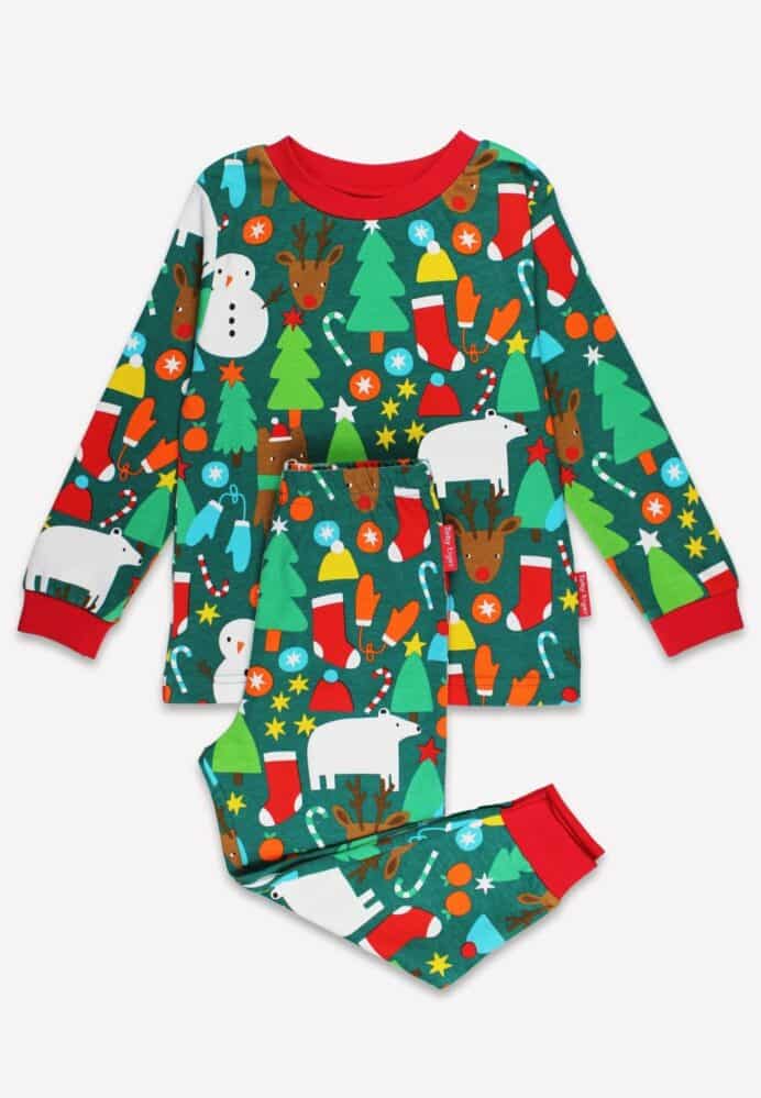 Pyjama deux pièces en coton biologique motifs « noël »