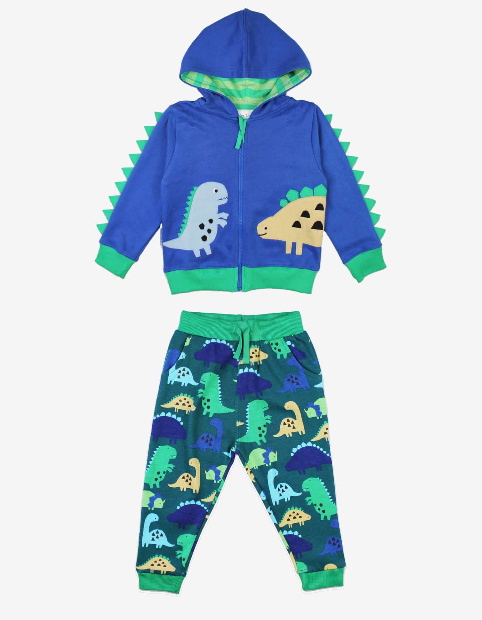 Ensemble 2 pièces en coton biologique motifs « dinosaures»